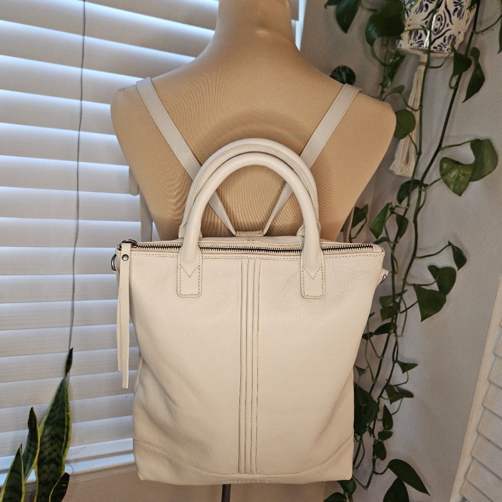 Harbour 2nd Just Pure Agnes Cream Leather Bag
